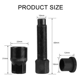 Crank Removal Tool - Bicycle Crank Puller for Bike Crankset Arm Removal | Compact & Lightweight Bottom Bracket Tool | Cycling Repair & Maintenance | Universal Bike Crank Remover