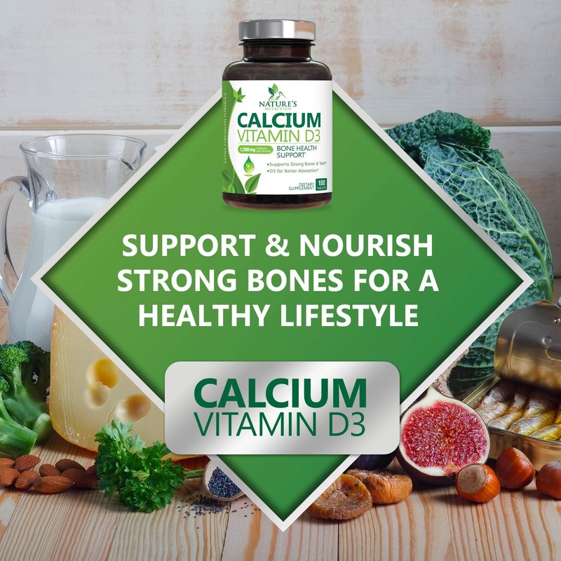 Calcium Supplement 1200 mg - with Vitamin D3 for Best