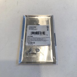 Leviton 1-Gang Locking Stainless Steel Wall Plate - 40mm