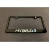 BLVD 1x HYBRID 3D Emblem BLACK Stainless License Plate Frame