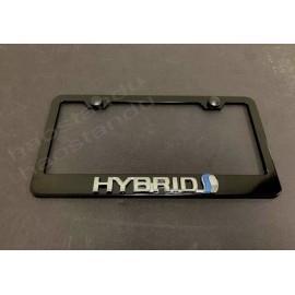 BLVD 1x HYBRID 3D Emblem BLACK Stainless License Plate Frame RUST FREE+S.Caps
