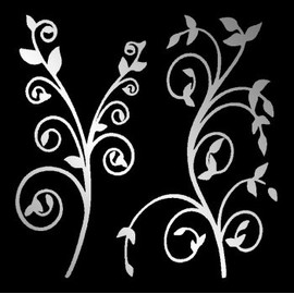 Pure Silver Flower Rebirth Temporary Tattoo