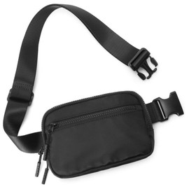 Bum Bag Women's Belt Bag Men Fashion Sports Waist Bags Small Shoulder Bag Women Chest Bag Canvas Crossbody Bag with Adjustable Strap (White)