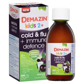 Demazin Kids 2+ Cold & Flu + Immune Defence 200ml (Expiry 04/2026)