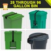 GripHandle Metal Double-Claw Trash Can Lid Lock Strap for Animals,Bungee