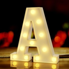 Marquee Light Up Letters A, Led Lights, Light Up Sign A, Room Decor, Bar Decor, Outdoor Christmas Decorations Indoor, Happy Birthday Decorations,Bar Sign,Party Lights,Letters for Wall Decor,Home Decor