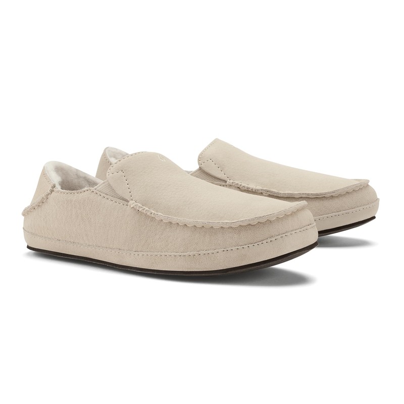 OLUKAI Nohea Slipper, Women's Slip-On Shoes, Genuine Shearling & Premium