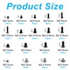 Nicrulp 355 Piece M3 M2 Mini Screw Set, Screw Set,