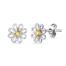 Philip Jones Daisy Stud Earrings Created with Zircondia® Crystals