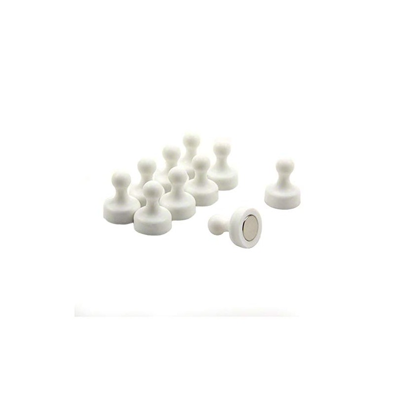 High Power White Skittle Magnet for Fridge, Office, Whiteboard, Noticeboard,