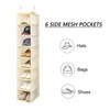 Berdeng Hanging Shoe Organizer for Closet with Side Mesh Pockets，Hat