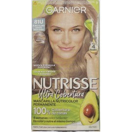 Garnier Hair Color Dye Nutrisse 81U Ligh Blond ASH (RUBIO CLARO CENIZO PROFUNDO)