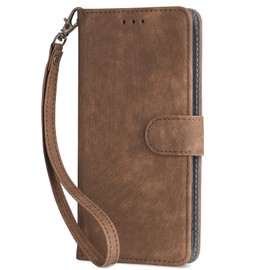 BELLA BEAR Tecno Phantom X2/X2 Pro Case, [RFID Blocking] Tecno Phantom X2/X2 Pro Wallet Case, with [Card Holder][Kickstand Function], Case for Tecno Phantom X2/X2 Pro-Brown