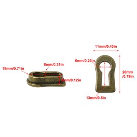 ZZHXSM 4pcs Zinc Alloy Keyhole Cover Bronze Tone for Cabinet Door, Dresser Drawers, Desk Antique, Modern Furniture Hardware