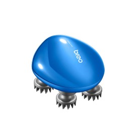 breo 電動頭皮ブラシ 頭皮ケア 3Dムーブ IPX7防水 乾湿両用 軽量 ヘッドスパ 全身使用可 コードレス 持ち運び便利 男女兼用 プレゼント 誕生日 ギフト scalp mini ブルー