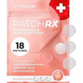 PatchRx Pimple Patches for Acne – Hydrocolloid Spot Treatment with Hydrocolloid, Tea Tree Oil & Salicylic Acid – Acne Patches for Face, Zit Stickers for All Skin Types, Fast Healing Blemish Dots:_Microdart