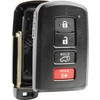 Smart Key Fob Keyless Entry Remote Shell Case & Pad fits Toyota Highlander Venza 2008-2016 ( HYQ14AAB, HYQ12ACX, HYQ14AEM)