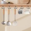 RFORPLY 6 Pcs Zinc Alloy Under Cabinet Hooks,Double Prong Drop