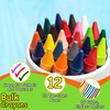 12 Pack Bulk Crayons | Washable Beeswax Bright Color Crayons