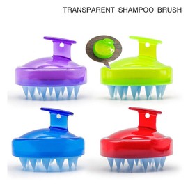 Scalp Massaging Shampoo Brush Comb Shampoo Head Shower Massage Cleaning Scrub (Green)