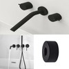 Set of 6 Stainless Steel Cover Rosette Black Pipe Cover