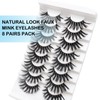 IDDFEVE False Eyelashes 14mm Faux 3D Mink Lashes Natural Look