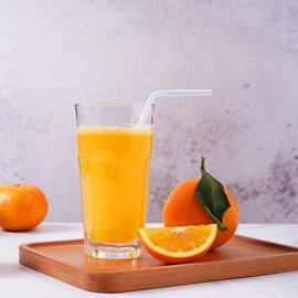 Black Duck Brand [200 Pack] Flexible Disposable Plastic Drinking Straws - 8" Long - Assorted Striped Colors (200)