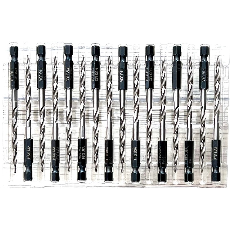 FTG USA Tapered Countersink Drill Bit Set 16 Pc #8