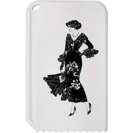 Azeeda 'Vintage Fashion Model with Long Dress' Plastic Ice Scraper (IC00043975)