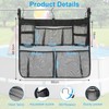 Cyiecw Pool Storage Bag with 3 Hooks, Removable Pool Storage