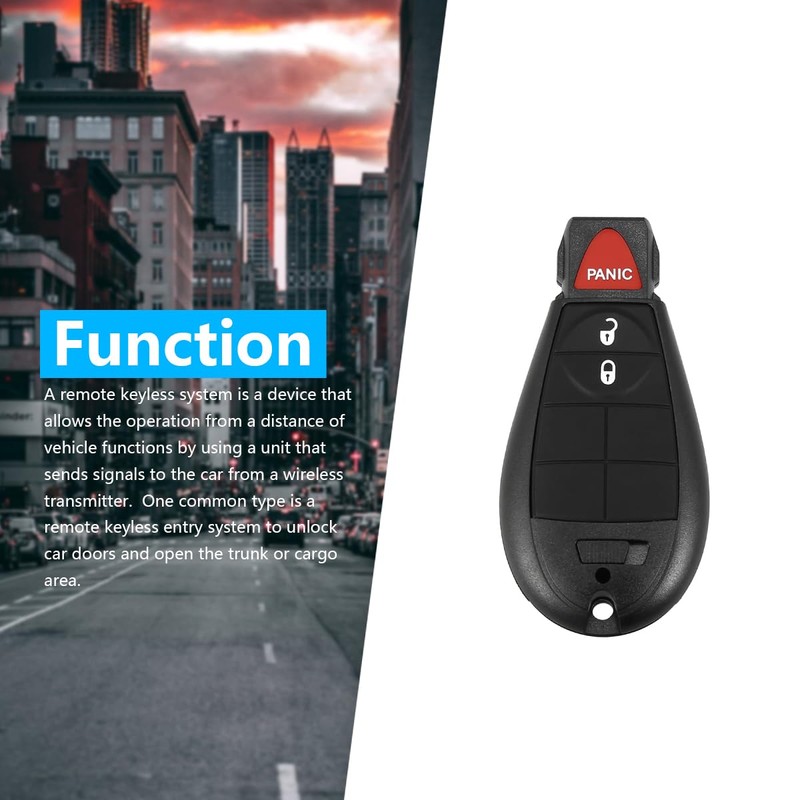 GQ4-53T 56046953 433 Mhz 3 Button Keyless Entry Remote Key