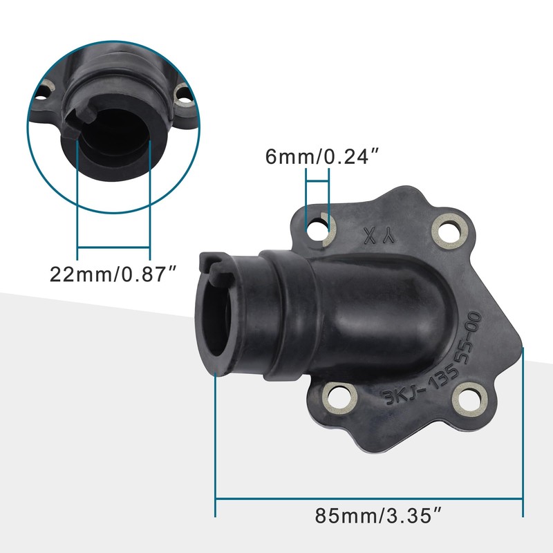 GOOFIT Motorcycle Intake Manifold+Reed Valve Replacement for JOG Vino Zuma