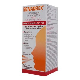 Benadrex Jarabe, 1 Frasco 150 Ml + Dosificador