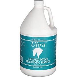 ULTRA Enhanced Intense Brightening Horse Shampoo Gallon | Intensifies Coat Color | Dissolves Tough Stains | Leaves No Residue | Gentle On Skin | Refreshing Green Apple Scent