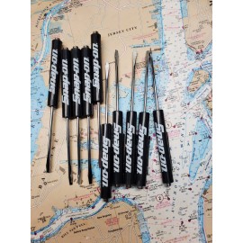SNAP-ON TOOL POCKET SCREWDRIVER, 10 PACK, BLACK, BRAND NEW MAGNETIC END