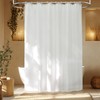 Seenus Extra Tall Fabric Shower Curtain Liner with 3 Large