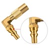 WADEO Low Pressure 1/4 inch RV Quick Connect Elbow Adapter