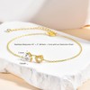 MYYOII Gold Heart Initial Necklace for Women, Dainty 18K Gold