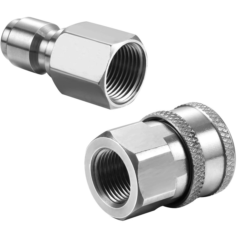 4 Sets NPT 3/8 Inch Stainless Steel Male and Female