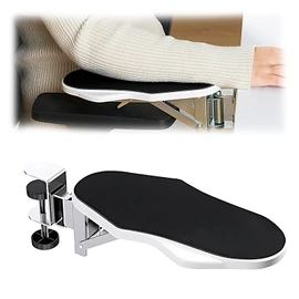 BESSTER Desk Armrest, Elbow Rest, Arm Rest Cushion, Multi-Angle Rotation & Folding, No Drilling Required, Reduces Fatigue, Easy Installation, Ergonomic, Desk Extender, Desk Work, Office, Home, Office,