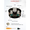 2.1 Channel Power Amplifier Board Stereo Treble Bass Adjustment Bluetooth