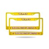 VMI Keydets (Set of 2) Yellow Painted Chrome Metal License