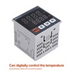 PID Temperature Controller 72x72mm Digital Display Intelligent Thermostat AC 100‑240V