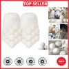 Reusable 100% New Zealand Wool Dryer Balls - Fluffier, Softer