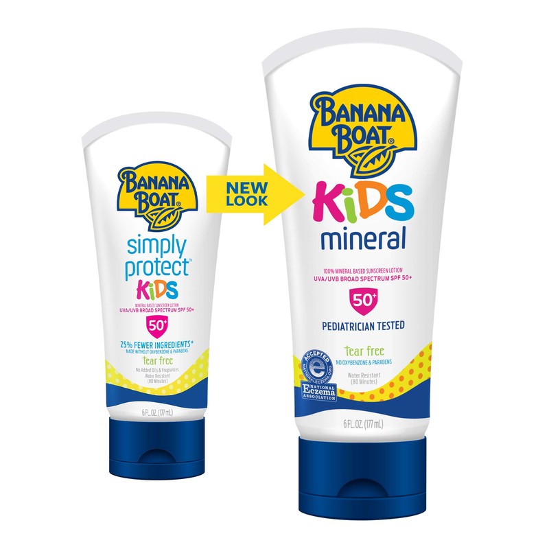 Protector Solar Banana Boat Kids, 100% Mineral, Spf 50, 180