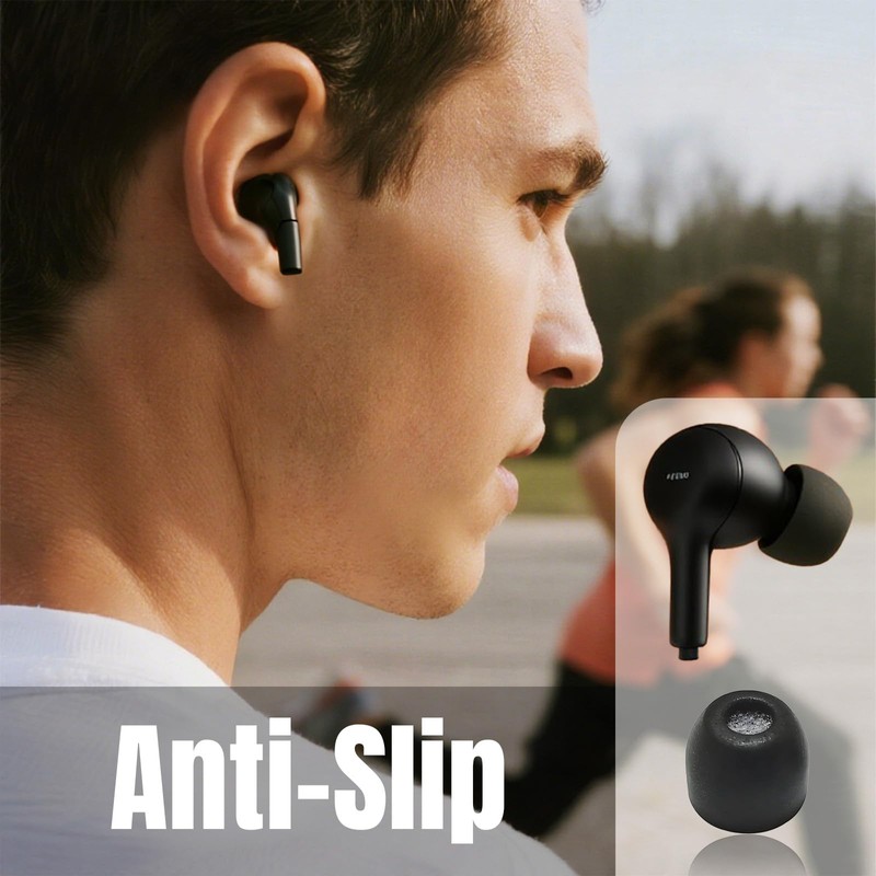 Nevoluxer Memory Foam Ear Pads and Replacement Earplugs for Headphones,