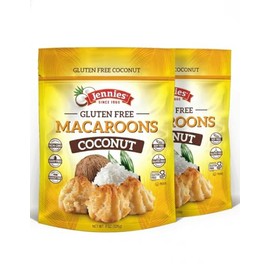 Jennies Organic Coconut Macaroons, 8 oz (2 Pack) | Dairy Free | Peanut Free | Gluten Free