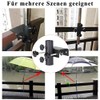 Parasol Holder Balcony Railing with Hooks, Diameter 25-38 mm Balcony