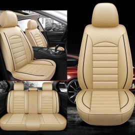 Unbranded 5-Seat Full Set Car Seat Cover Faux Leather Universal Front Rear Back Cushion