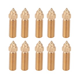 10pcs 3D Printer Extruder Brass Nozzles High Temperature Resistance Wear Resistant for Creality K1 for CR M4 for Vyper for Kobra 0.6mm